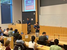 A photo of a lecture at the RQS Summer School. 